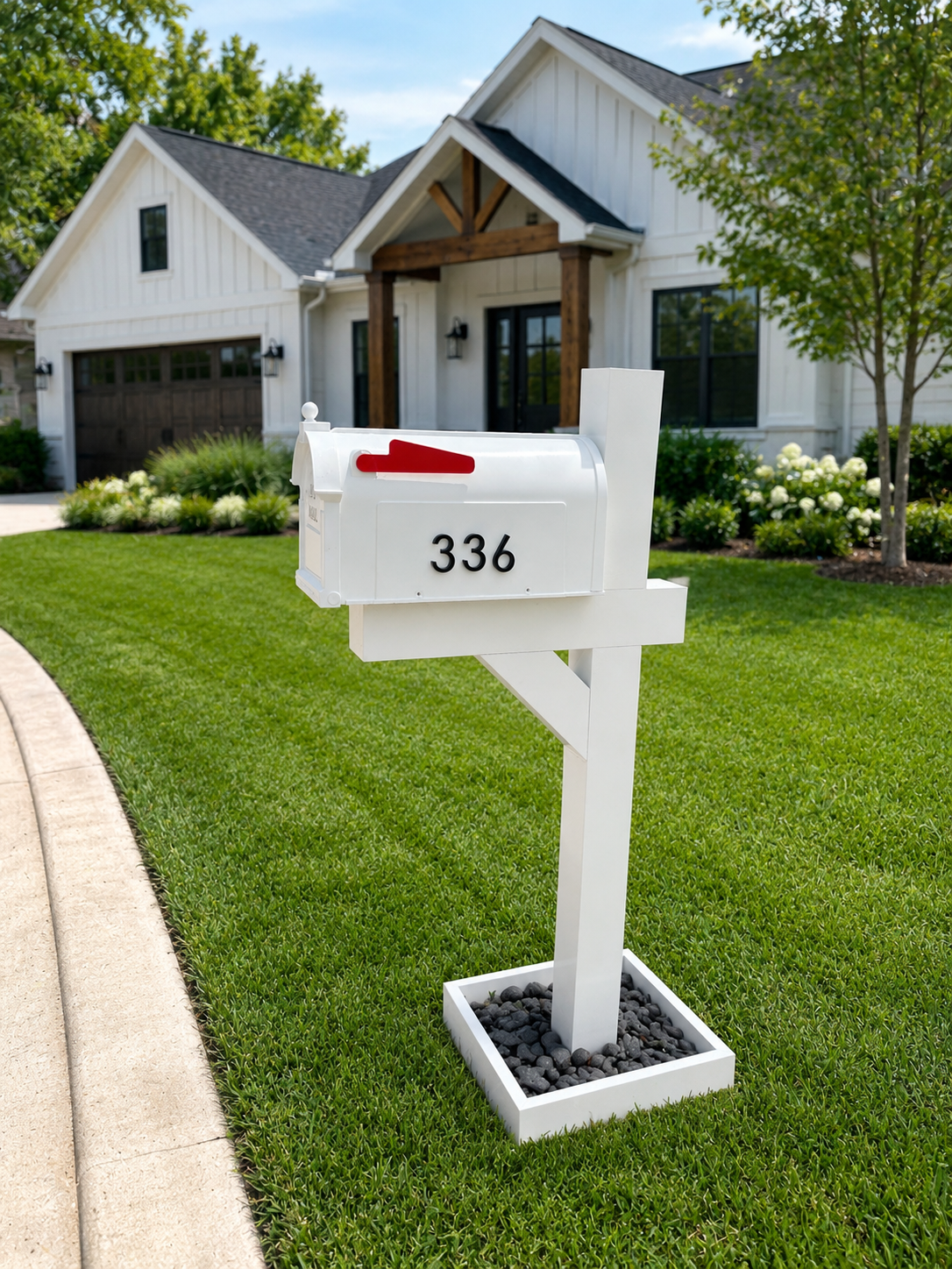 Mailbox Base Box Post-Mounted