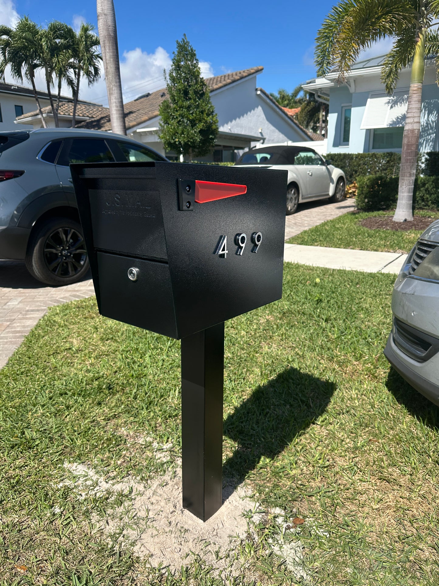 Mailbox with House Numbers