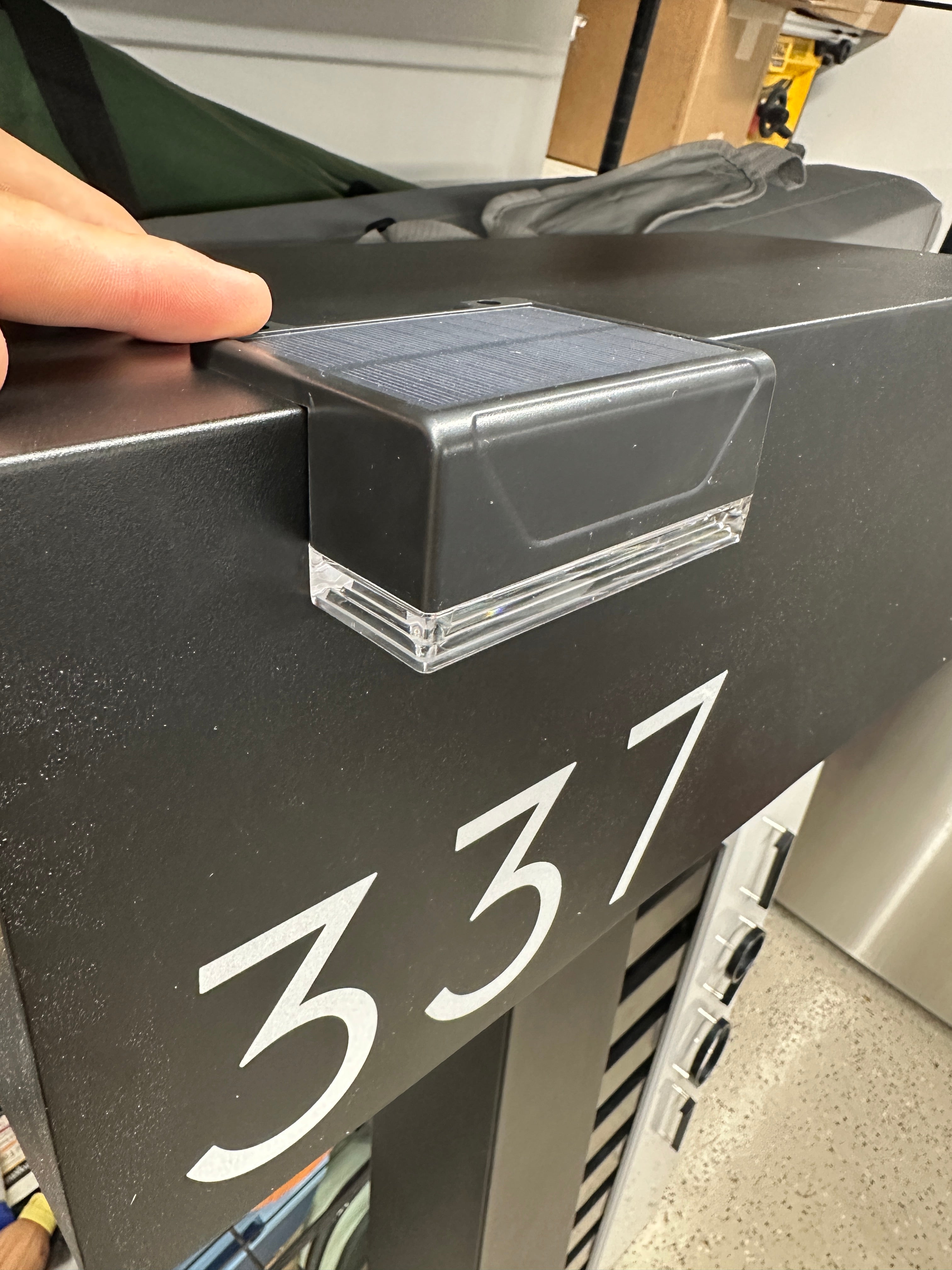 Solar Mailbox Number LED Light