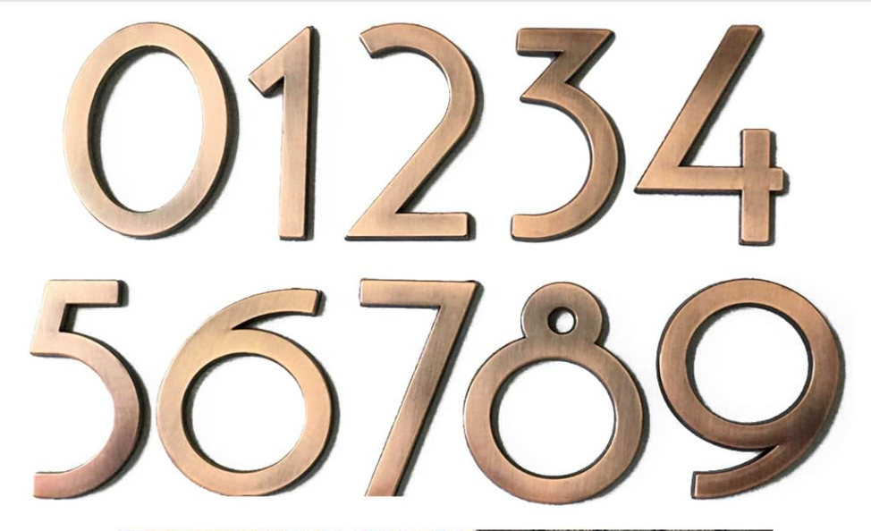 3D Adhesive House Numbers