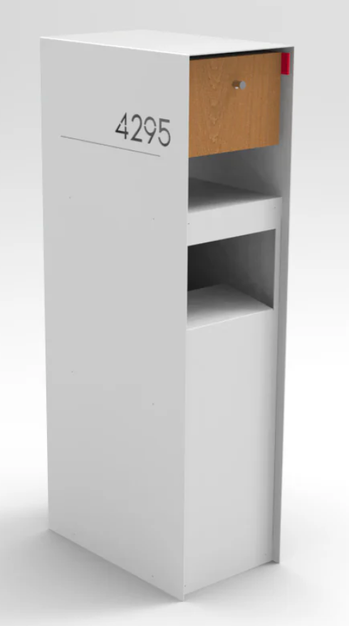 Hazelwood Parcel White Mailbox