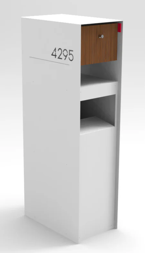 Hazelwood Parcel White Mailbox