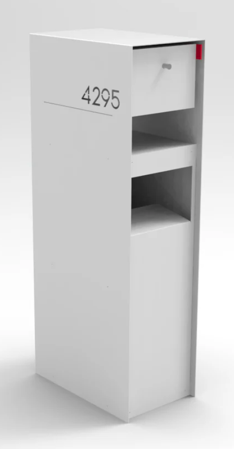 Hazelwood Parcel White Mailbox