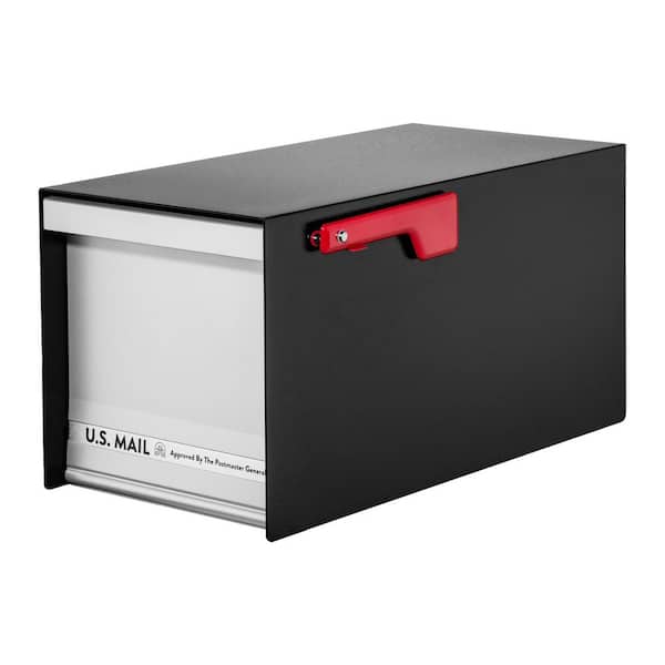 MailMax black and silver non-locking mailbox