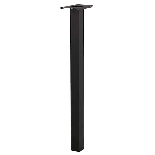 Included black Brighton aluminum mailbox post