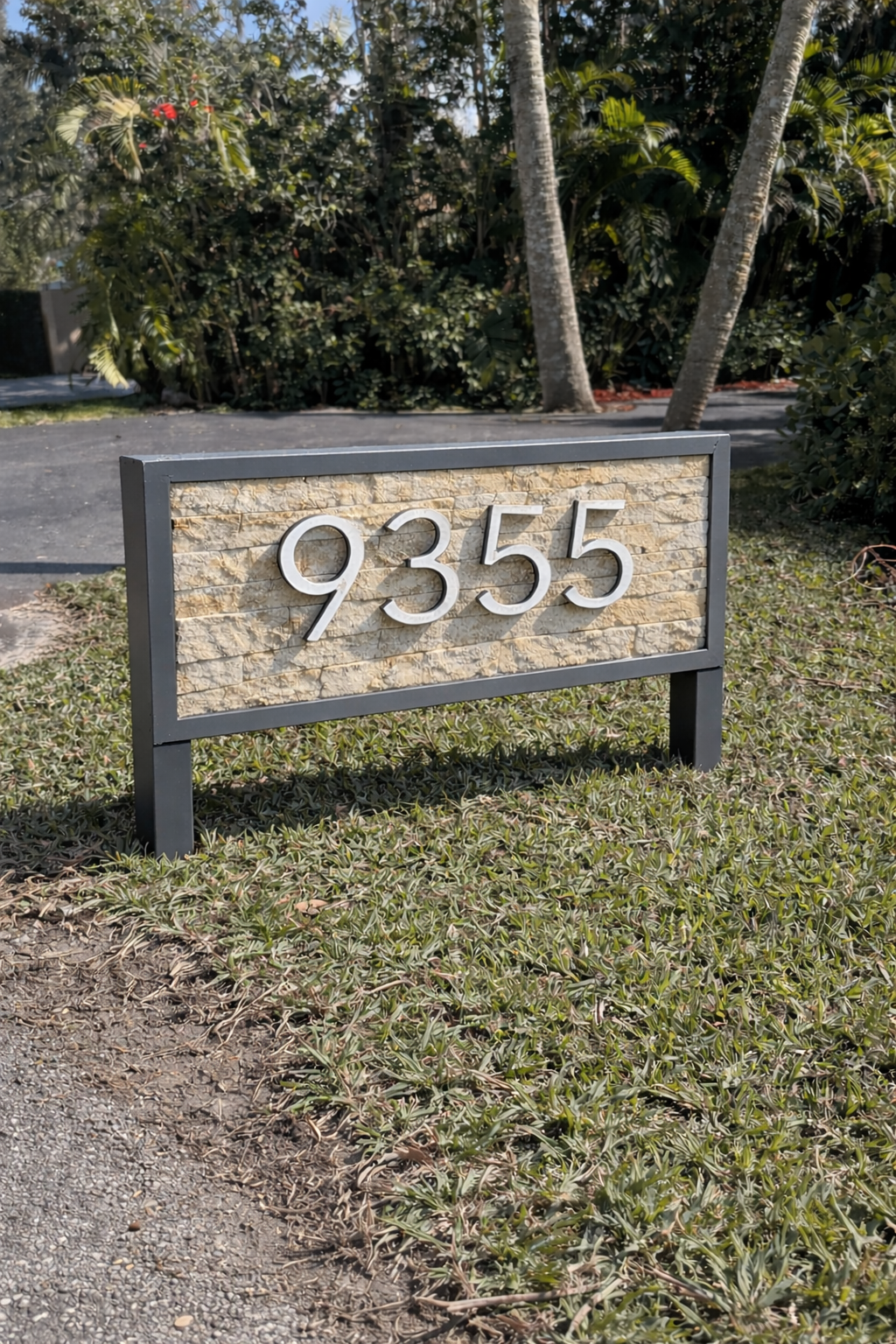 House Number Ledger Stone Plaque