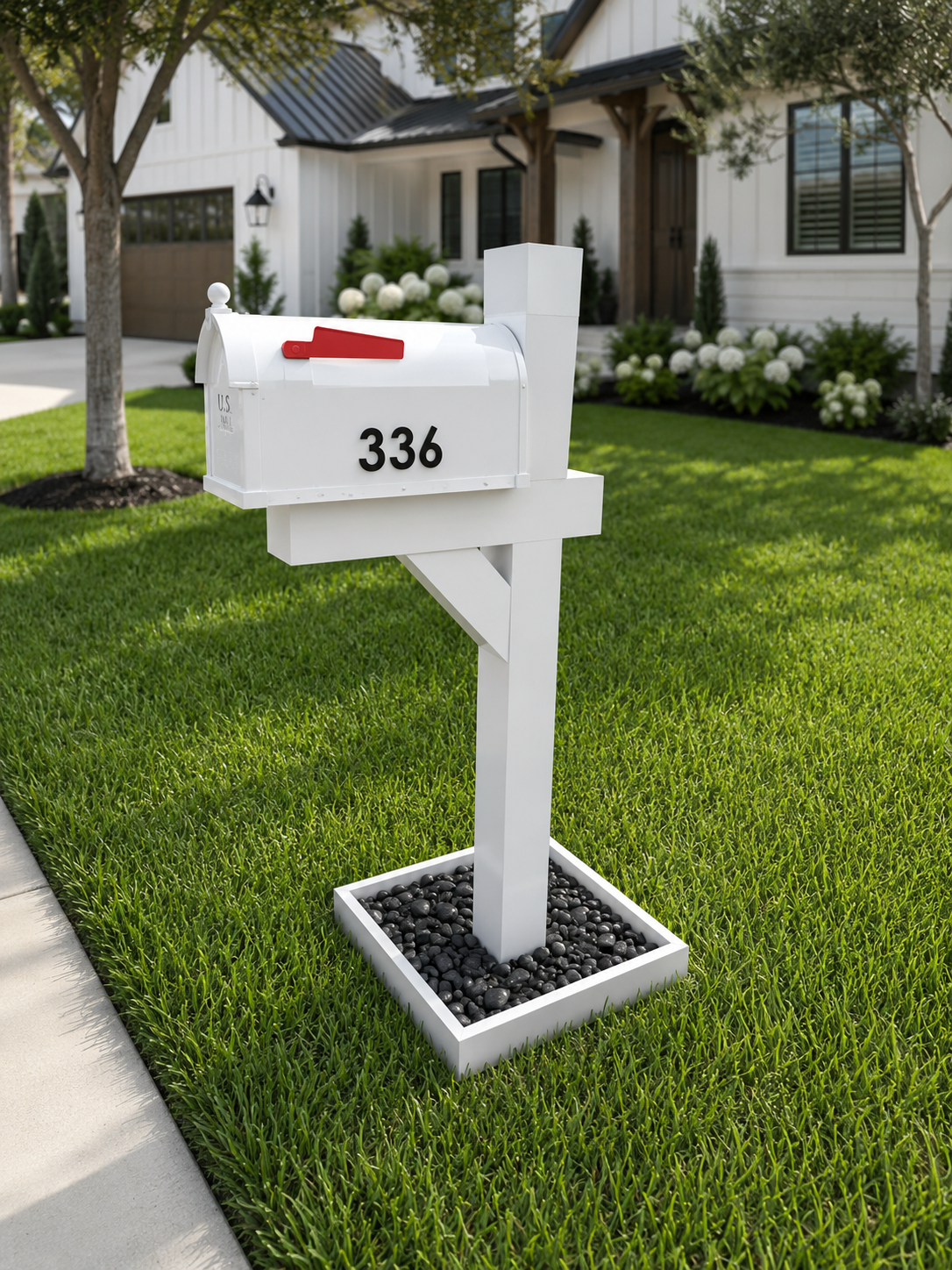 Mailbox Base Box Post-Mounted