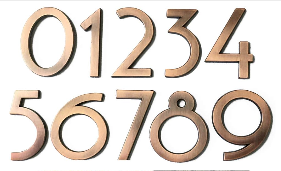 3D Adhesive Numbers 2.5"