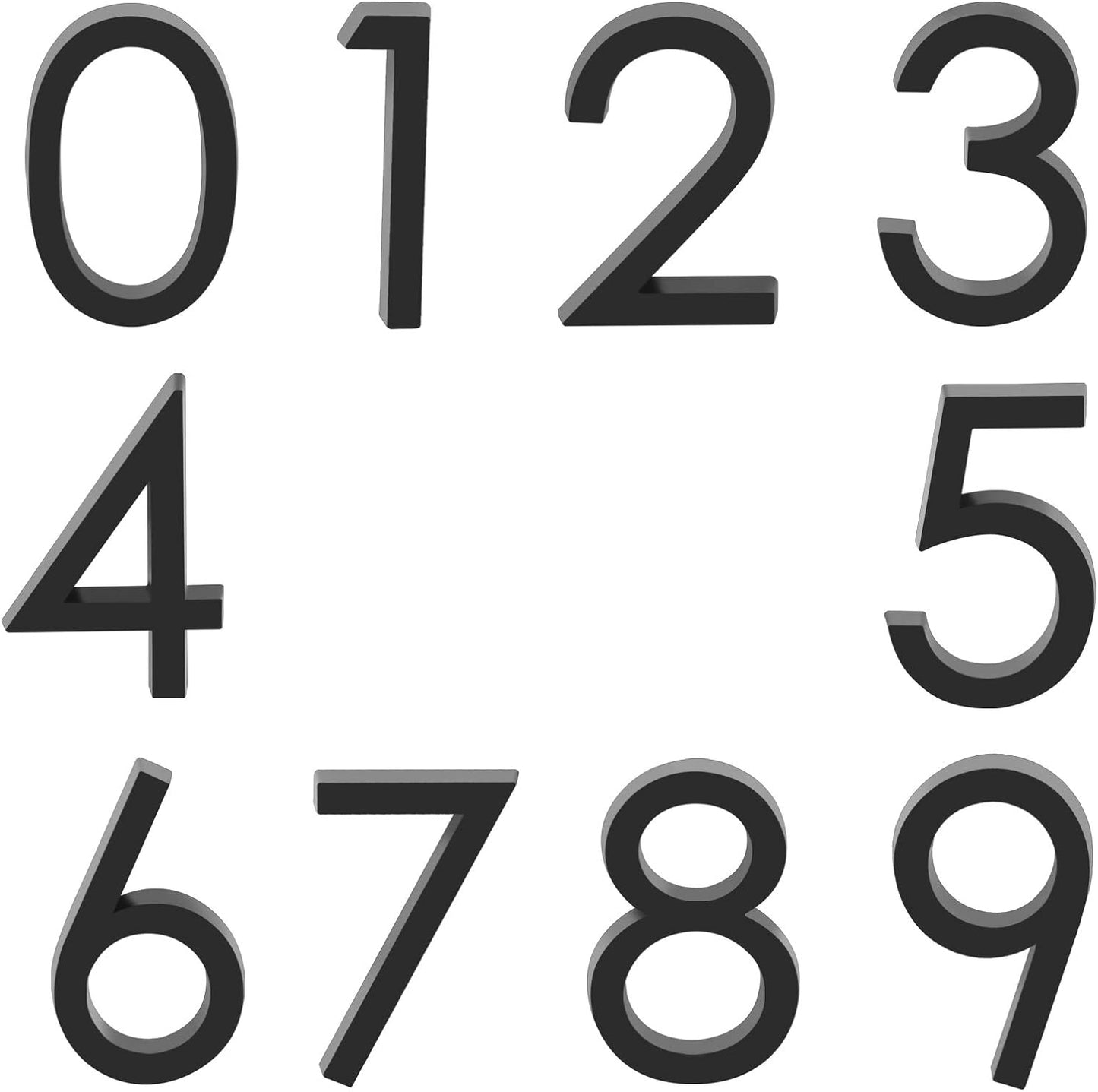 3D Adhesive Numbers 2.5"