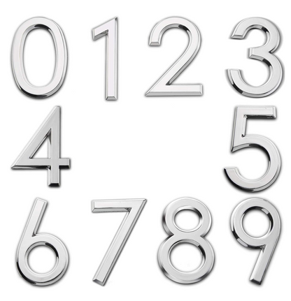 3D Adhesive Numbers 2.5"