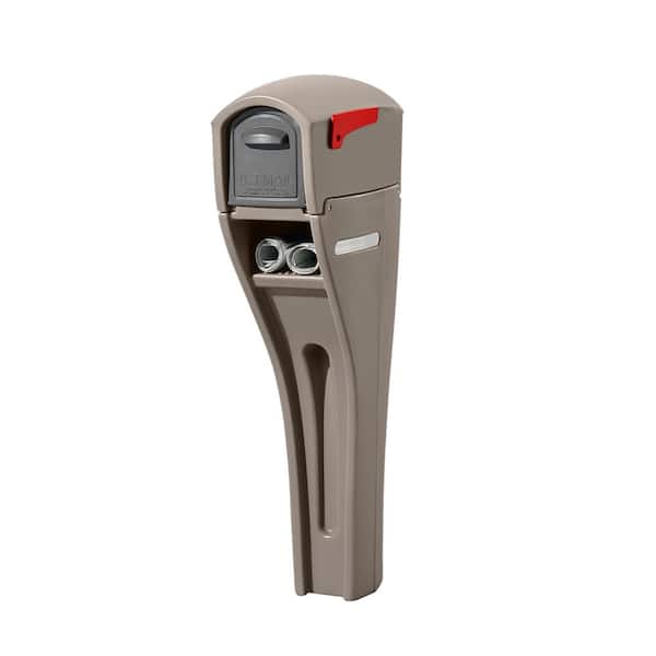 Step2 MailMaster Streamline mailbox and post cover in mocha
