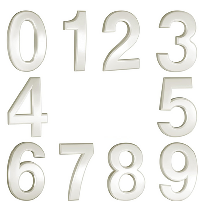 3D Adhesive Numbers 2.5"